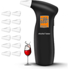 Alcootest de police, appareil de mesure précis avec 12 embouts buccaux, mesure rapide et professionnelle de haute précision.