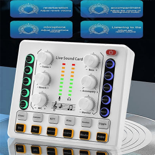 Κάρτα ήχου M8 Live Ασύρματη Bluetooth Μίκτης ήχου Ψηφιακή μίξη Μείωση θορύβου Ζωντα 1