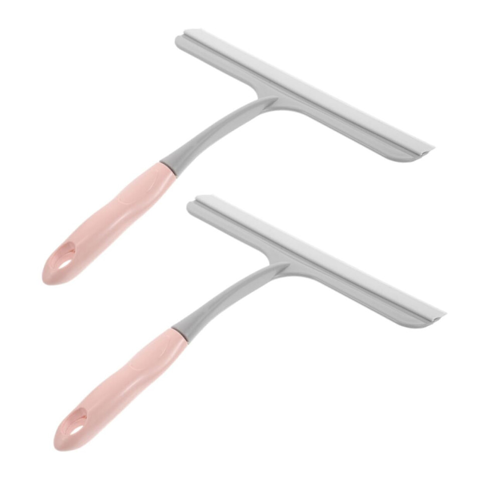 2Pcs Car Window Squeegee And Auto Glass Scraper Set, T Shape Windshield Cleaning Tool For Streak Shine 9330225485889