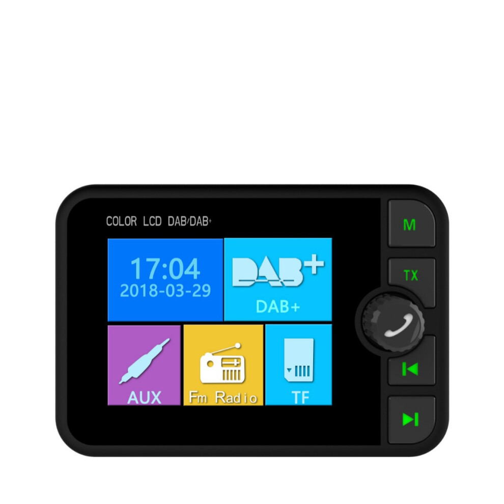 Dab Radio Receiver In Car Stereo Sound Digital Signal Broadcast Adapter Dab+ Antenna Bluetooth-Compatible Mp3 Fm Transmitter Js 6485316841822