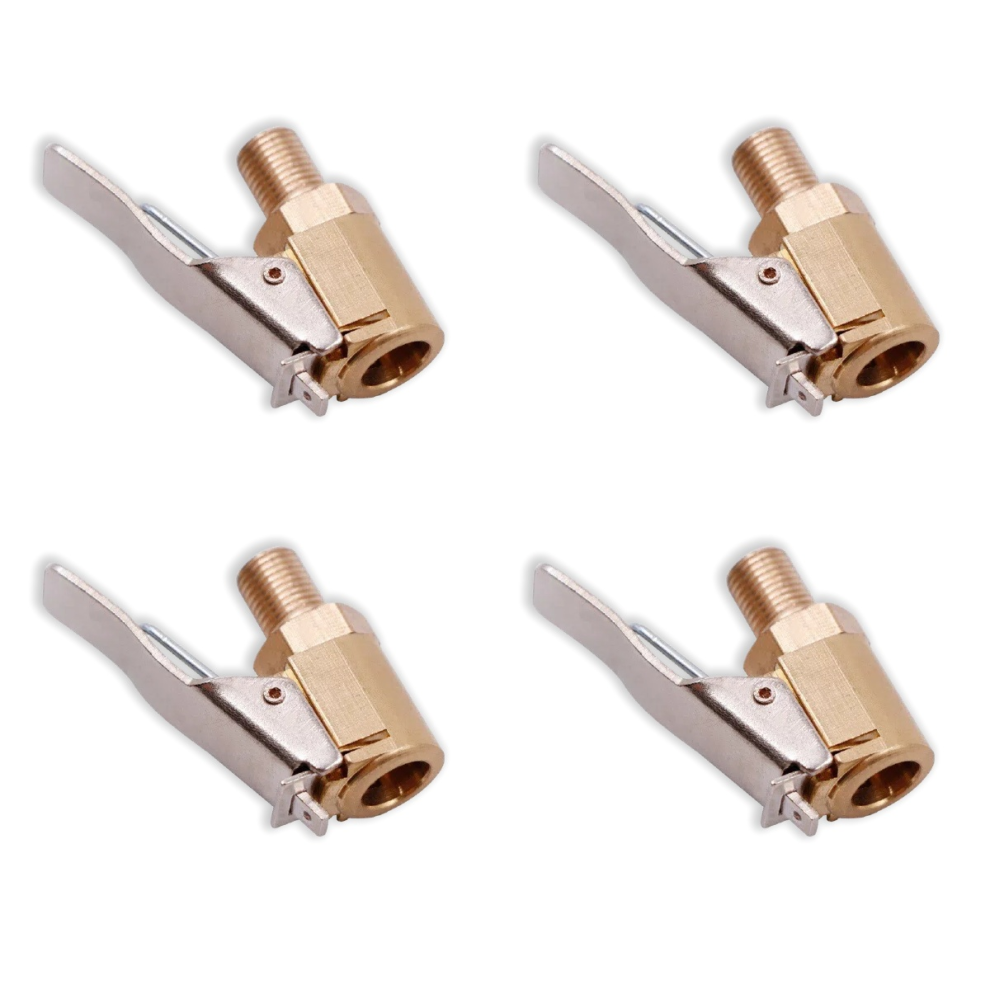 4Pcs Air Chuck For Tire Auto Pump Thread Nozzle Adapter 8Mm Tire Valve Auto Pump Quick Conversion Head Clip Nozzles 6485316838266