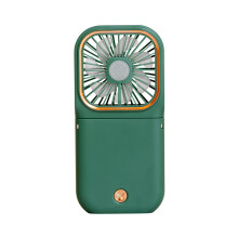 Mini-Halskettenventilator, tragbarer Ventilator, faltbarer Hängeventilator, USB-aufladbar, 3 Geschwindigkeitsstufen, mit Handyhalterung