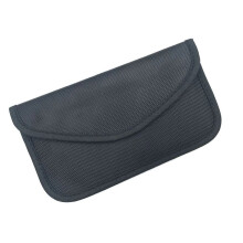 Diebstahlsichere Faraday-Hülle für Autoschlüssel/Handy, 20 cm x 11 cm - Schwarz
