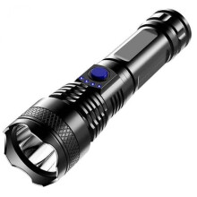 Rechargeable Tactical Flashlight 10000 Lumens Super Bright LED, Zoomable Waterproof Torch for Camping Hiking Emergency 2Pcs Black