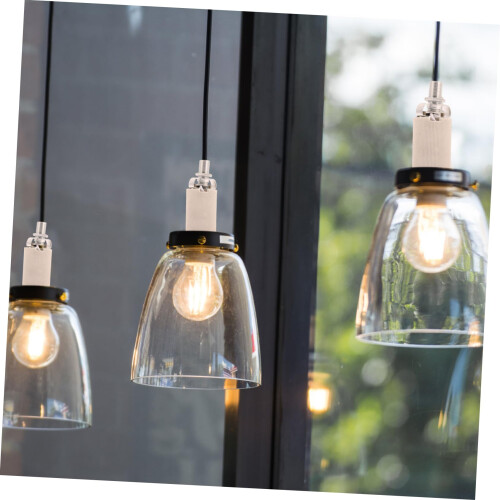 4Pcs Industrial Metal E14 Lamp Holder Set, Durable Light Socket Adapter for Ceiling and Wall Lights 2