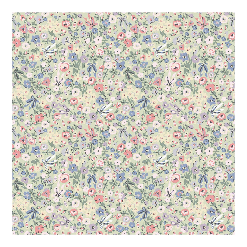 Cath Kidston Harmony Ditsy Sage Wallpaper 5011583881011