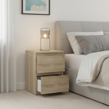 (Small Bedside) MODERN - Sonoma Light Oak Chest Of Drawers