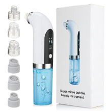Portable Micro Bubble Pore Vacuum, 3 Modes for Oily/Neutral/Dry Skin, Water Cycle Blackhead Suction Tool for Acne & Skin Rejuvenation