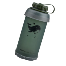 Borraccia sportiva pieghevole portatile da 750 ml in TPU morbido per esterni, ideale per campeggio, viaggi e corsa.