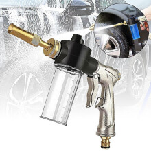 Metal Foam Car Wash Water Gun, Pure Copper Nozzle, Household Electroplating Foam Gun, Garden Shower Tool