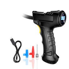 Bomba de aire para coche, compresor, inflador de neumáticos portátil recargable para automóviles, bomba con pantalla digital para máquinas