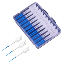 80 piezas de cepillos interdentales, hilo dental, palillos dentales de silicona suave, cepillo de limpieza desechable para adultos y niños.
