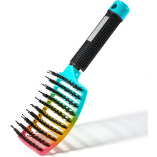 Women's Boar Bristle Brush with Handle Dryer Brush Volumizing styling comb