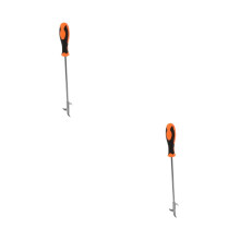 2pcs Tire Cleaning Tool Set with Ergonomic Grip, Long Reach Stone Remover Hook for Car Tires