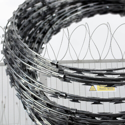 Razor Wire 65m long or 10m Coiled Concertina roll 1
