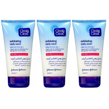 3x Johnson and Johnson Clean and Clear Exfoliating Daily Wash 150ml