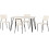 Seconique Marlow & Sheldon Dining Set with 4 x  Chairs 2