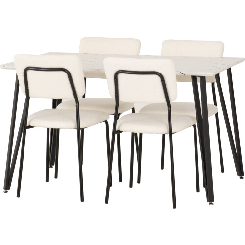 Seconique Marlow & Sheldon Dining Set with 4 x  Chairs 2