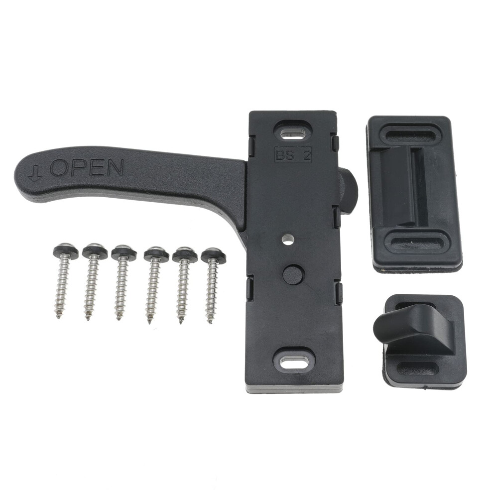 Rv Door Latch Handle Kit Zinc Alloy Right Hand Camper Entry Door Lock For Motorhome Trailer 9330225486718