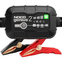 NOCO GENIUS2: 2A 6V/12V Smart Battery Charger Automatic Maintainer, Trickle Charger & Desulfator with Overcharge Protection & Temperature