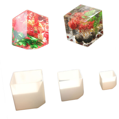 Quadratische 3D-Form aus lebensmittelechtem Silikon, ideal für