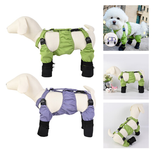 Protège-jambes imperméables pour chiens, bottes à-M Violet 2
