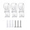 3/8PCS Cordless Blinds Safety Hook Transparent Design Blinds-3 1