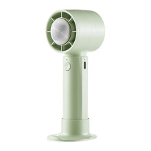 Rechargeable Handheld Fan with Cold Compress Phone Stand-Green