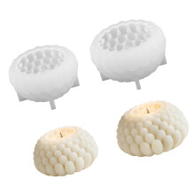 2Pcs Flower Plant Silicone Candle Molds Heat Resistant For Epoxy