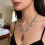 Unique Thorn Crucifix Pendant Chain Gothic Style Accessory For 2