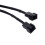 Flexible 3Pin PC Fan Splitters Cable 1 To 2-Black Under 5Pcs 3P 5