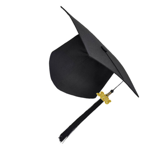 Comfortable and Lightweight Graduation Cap-2026 black pendant
