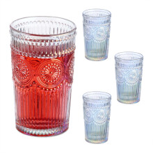 Paquete de 4 vasos vintage para beber