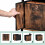Caja de almacenaje de tela con aspecto de madera, pack de 6 5