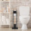 Silla de baño en bambú y acero inoxidable. 2
