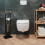 Silla de baño en bambú y acero inoxidable. 5