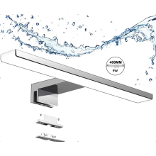 Lámpara de espejo para baño, clasificación IP44, 400 mm de longitud, LED SMD 2835 duraderos con luz blanca fría, 3 métodos de instalación, e