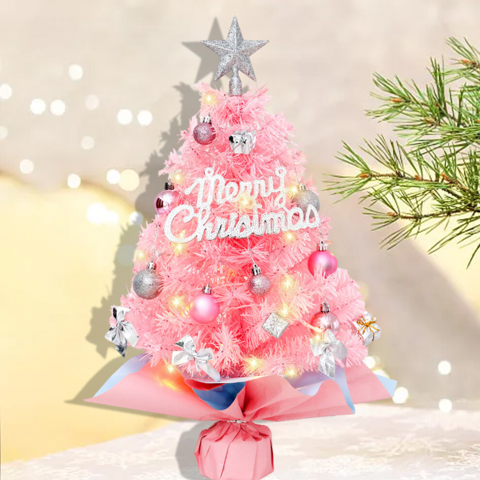 Christmas Tree, Mini Artificial Christmas Tree, Lifelike Branches, Led Lights, Ornaments, Tabletop Prelit Small Christmas Tree Compatible 3564946433843