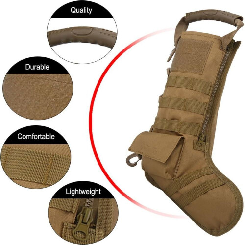 Christmas Stocking, Stocking Shape Tactic Bag With Handle 2