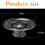 Glass Cake Display Stand Tray: Footed Cake Plate Server Party Serving Tray 4