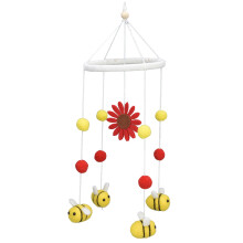 Mobile pour berceau, décoration suspendue avec pendentif abeille et tournesol, compatible avec le berceau Infanette