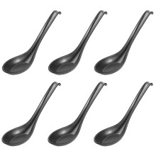 Anti-Slip Design Soup Spoons, Scratch-Resistant Melamine Utensils With ComCompatible withtable Ergonomic Design, Non-Toxic Spoons Compatible