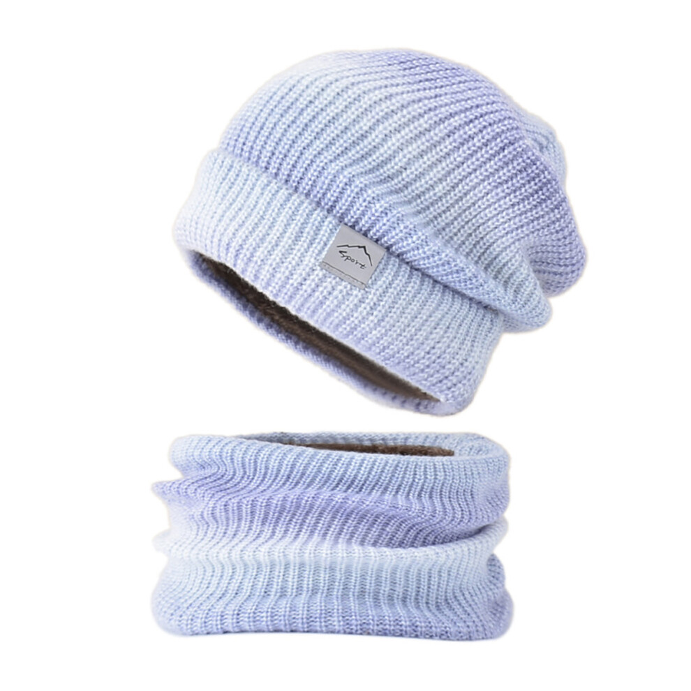 Women Crochet Knitted Beanie Hat Scarf Set,Winter Beanie Knitted Hats,Neck Warm Winter Ski Snow Cap 3564946438572