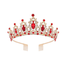 Vintage Style Tiara, Rhinestone Headband Compatible with Women, Crystal Wedding Tiara Comb Design Ensures Secure Fit, Anti-Rust Nickel Free