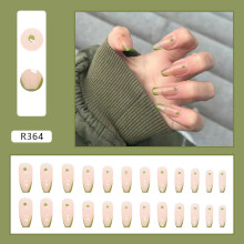 Press on Nails European Fake Nails Press on Nails UV Seal Glossy Full Coverage Fit Nails Artificial False Nails Nails Compatible with Women