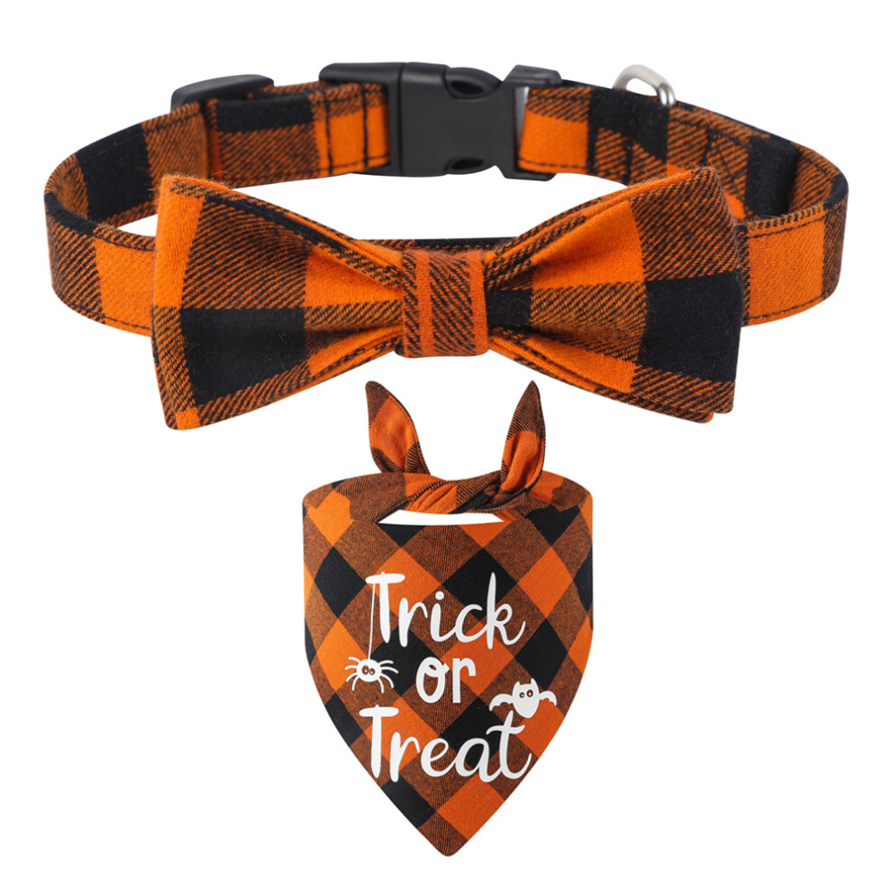 Pet Bandana Collar Halloween Triangle Bib Dog Bandana Collar D 3564946399668