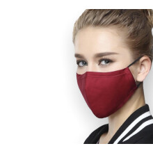 Washable Face Mask with Filters, Adjustable Ear Loops, Soft Breathable Fabric, Mask Holder Included