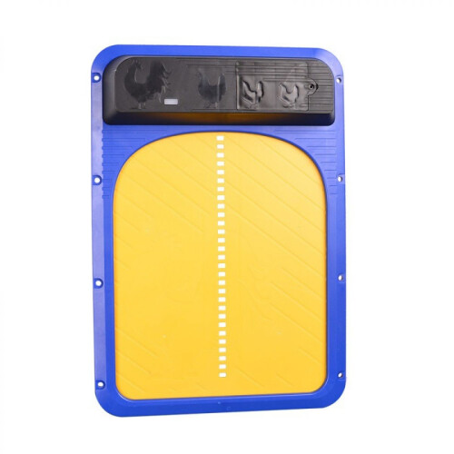 Porta automática para galinheiro com energia solar, compatível com Feathered Friends, com temporizador e sensor de luz, display LCD programá