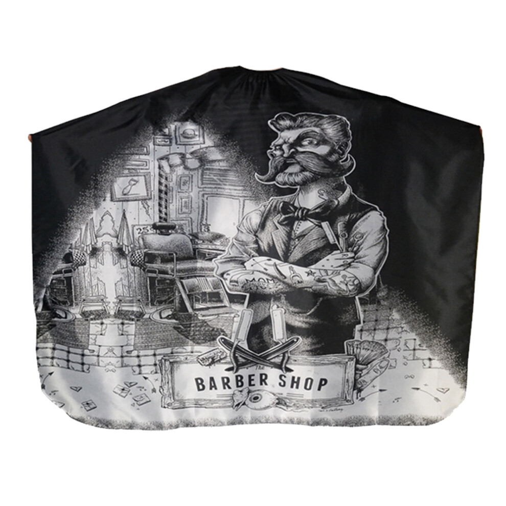 Professional Hair Cutting Cape With Neck Duster Brush, Salon Barber Cape, Hair Cutting Accessories 3564946403815