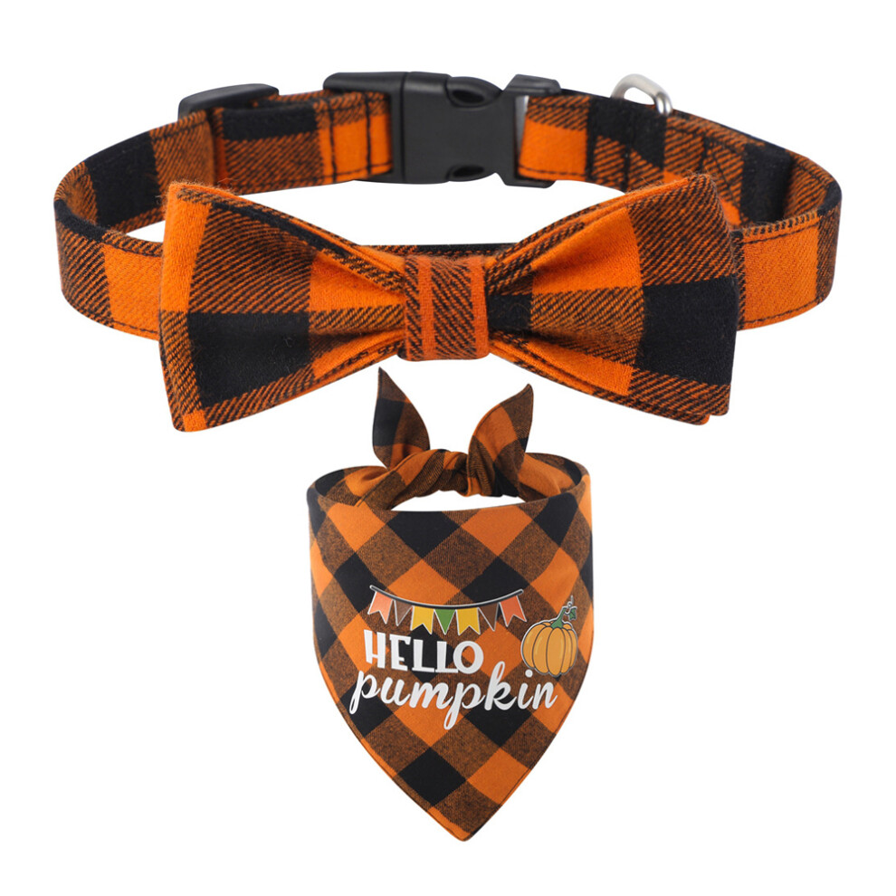 Pet Bandana Collar Halloween Triangle Bib Dog Bandana Collar D 3564946400012